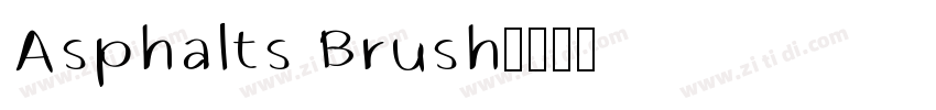 Asphalts Brush字体转换